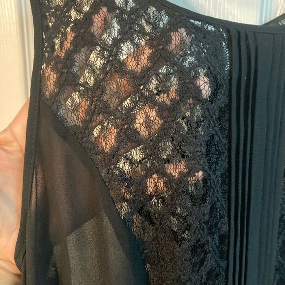 Forever 21 Little Black Lace and Chiffon Dress - Picture 5 of 9